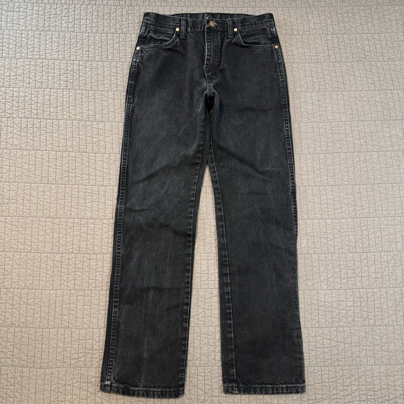 Wrangler Jeans Men's 31x32 (30x31) Black 13MWZ Western Cowboy Cut Original Fit - Picture 1 of 12